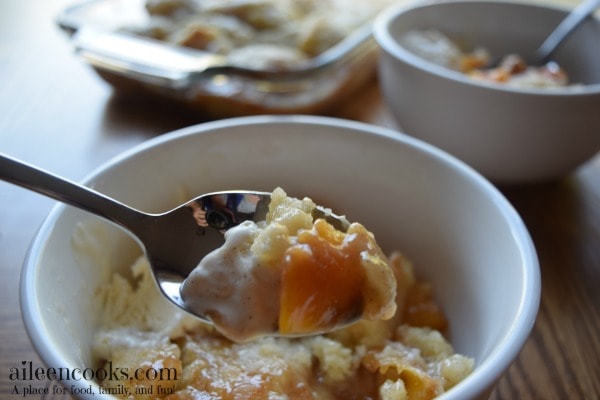 I make this peach cobbler recipe every year and have even made it with frozen peaches in winter to get my "fix". Ha!