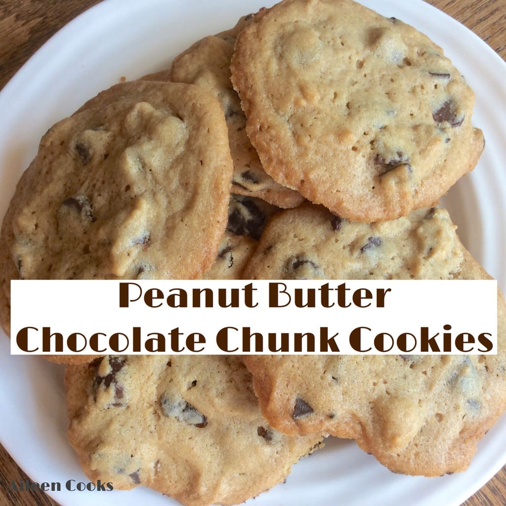 Peanut Butter Chocolate Chunk Cookies | Aileen Cooks