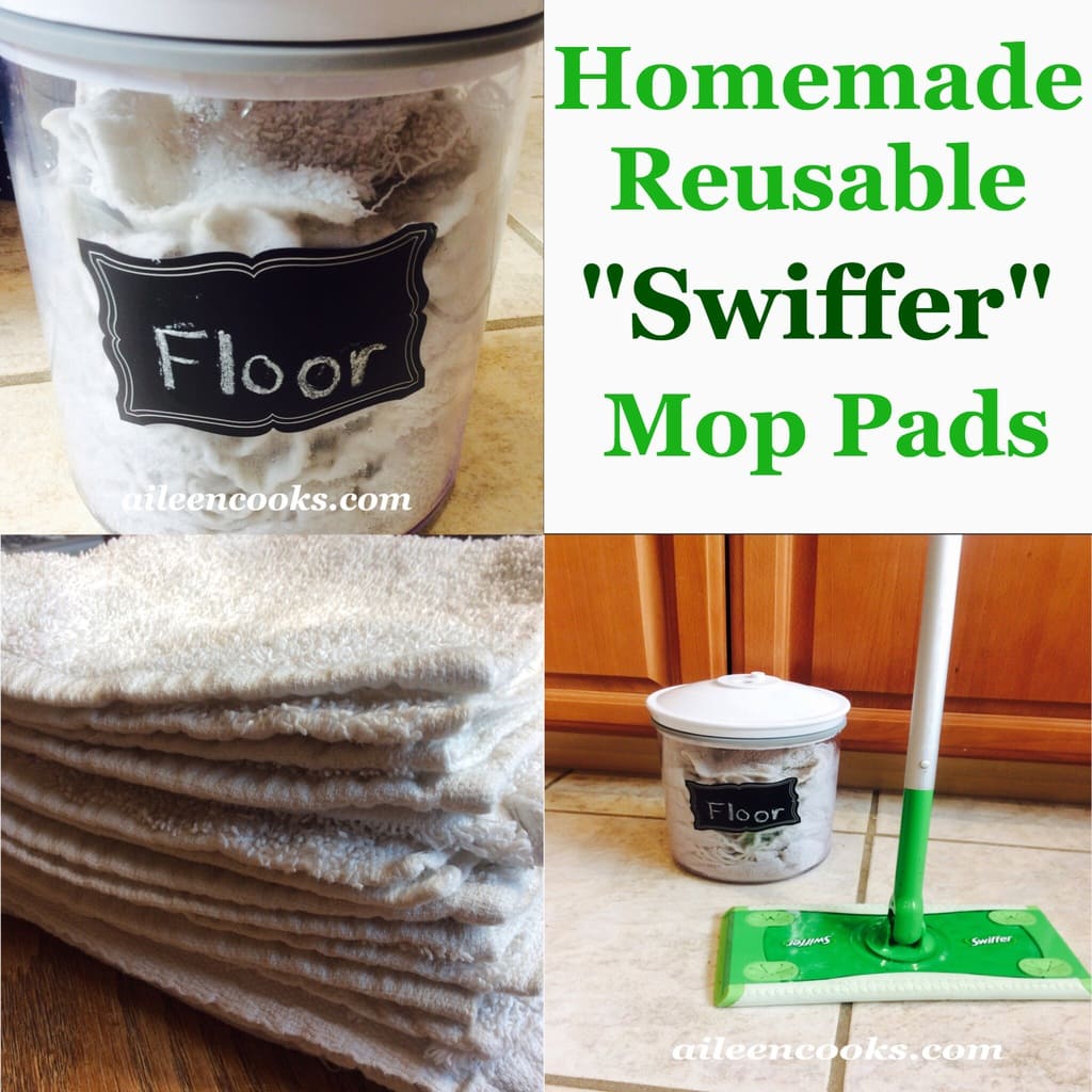 Homemade, reusable swiffer wet mops | aileencooks.com