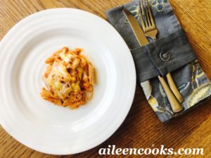 Three Cheese Baked Ziti | aileencooks.com