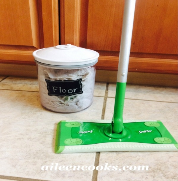 DIY swiffer mop pads. These homemade pads are a great natural cleaning solution and are extremely frugal to make. Article from aileencooks.com