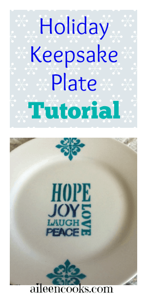 Holiday Keepsake Plate DIY Craft