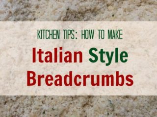 How to Make Italian Style Breadcrumbs