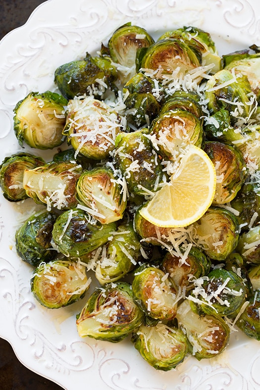 garlic-lemon-parmesan-roasted-brussel-sprouts