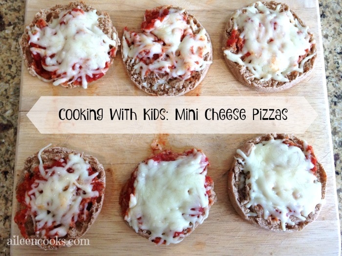 Cooking With Kids: Mini Cheese Pizzas