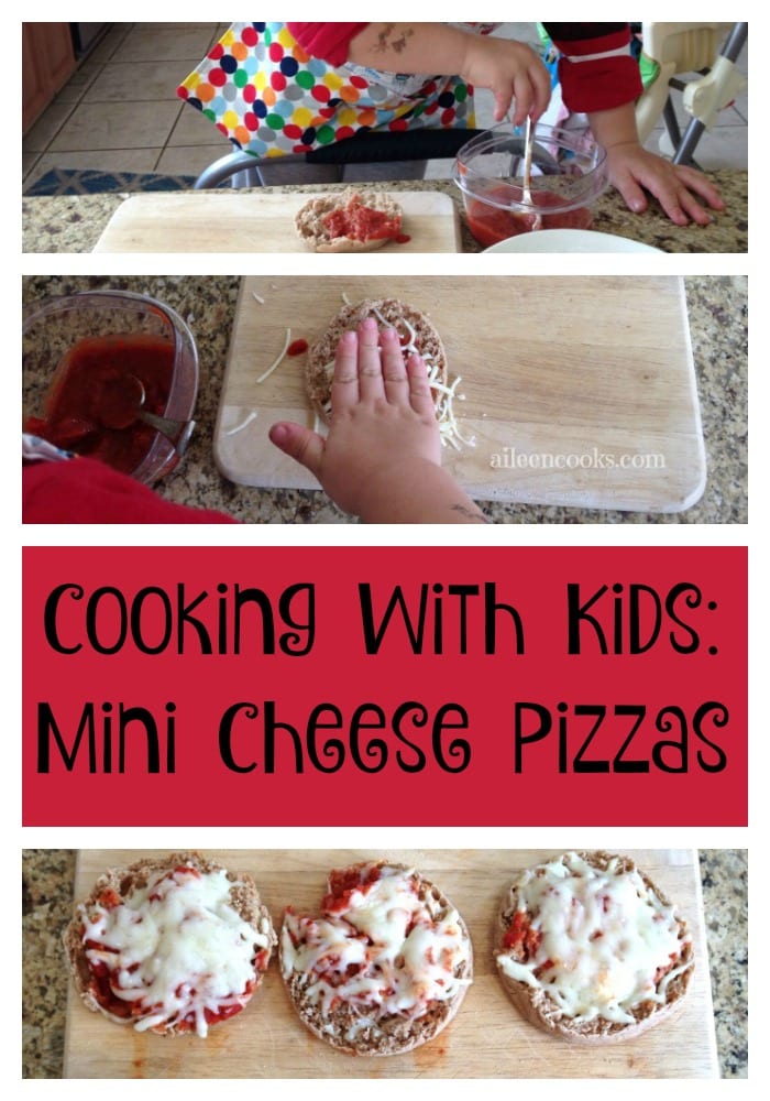 Cooking with Kids: Mini Cheese Pizas