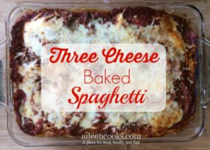 Three Cheese Baked Spaghetti 5