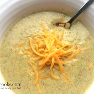 Broccoli Cheddar Soup Day Four of Soup Week on https://aileencooks.com