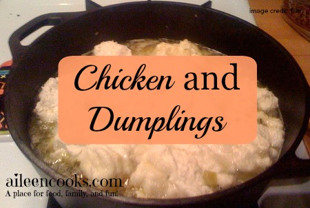 Chicken on Dumplings on Soup Week from https://aileencooks.com