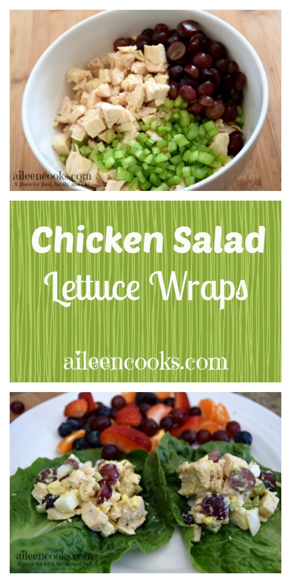 Chicken Salad Lettuce Wraps | aileencooks.com