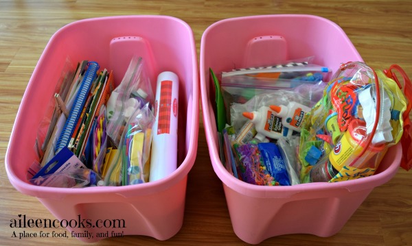 7 Day De-Cluttering Challenge Day Seven. Today I cleaned and organized our arts & crafts bins. 