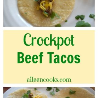 Crockpot Beef Tacos Recipe. This slow cooker recipe is easy to make using a chuck roast