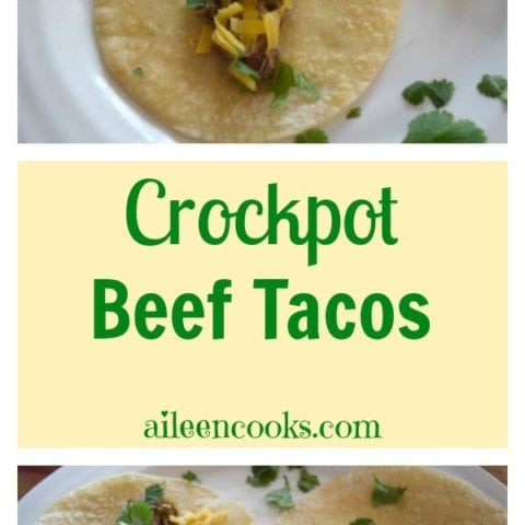 Crockpot Beef Tacos Recipe. This slow cooker recipe is easy to make using a chuck roast