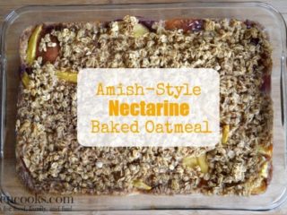 Amish-Style Nectarine Baked Oatmeal