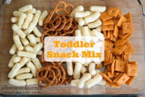 Easy and healthy toddler snack mix perfect for when you're running around and short on time