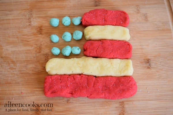 Sparkly and Scented Red, White, and Blue Play Dough. It is so easy to make homemade play dough and is perfect for a patriotic celebration.