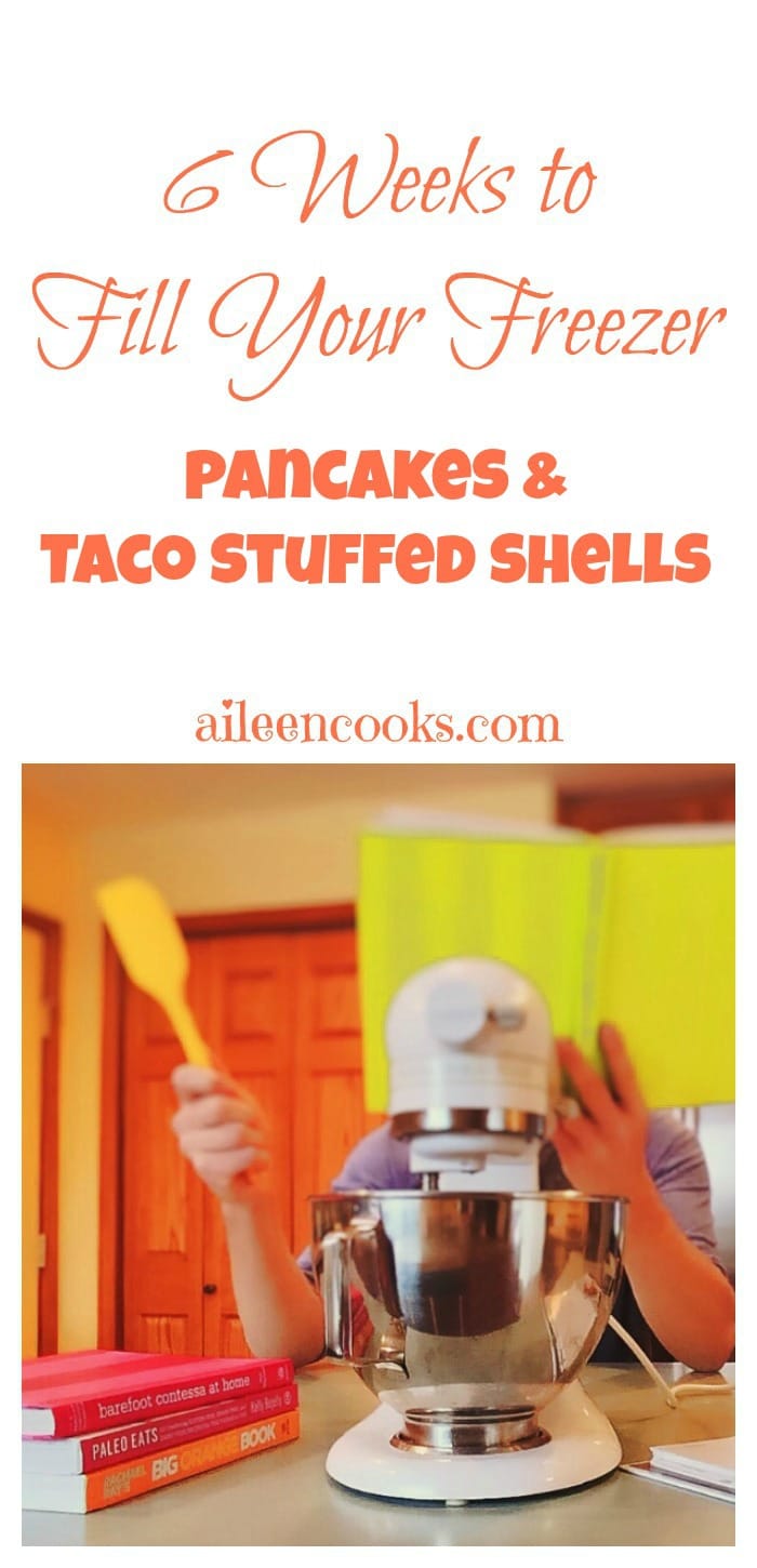6 Weeks to Fill Your Freezer Week 2. Pancakes and taco stuffed shells + how to freeze pancakes