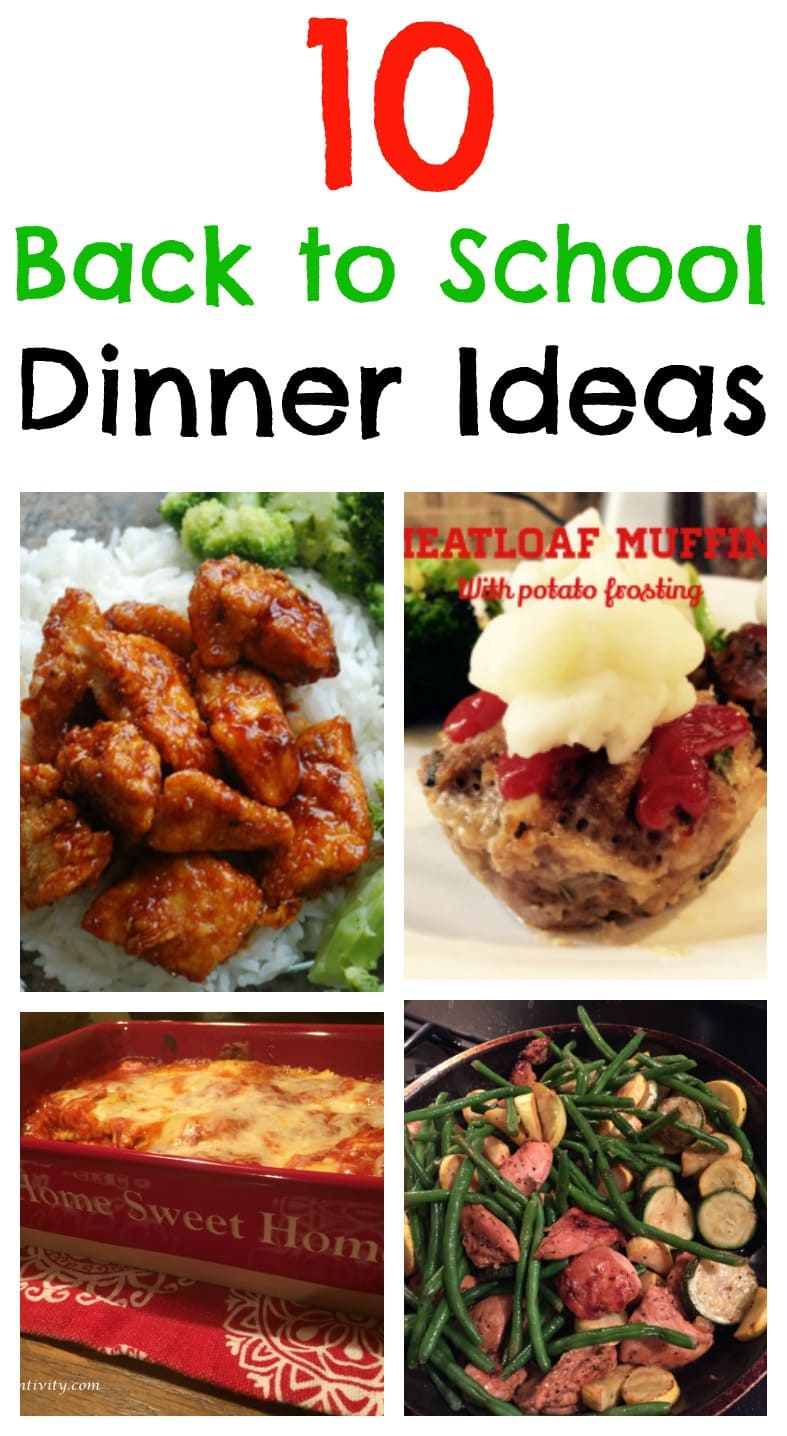 10 fast and easy back to school dinner ideas