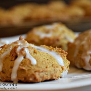 Glazed Pumpkin Spice Cookies from aileencooks.com