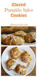 Glazed Pumpkin Spice Cookies from aileencooks.com