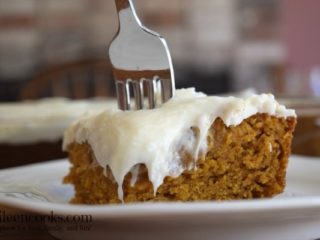 Pumpkin Sheet Cake with Cream Cheese Frosting