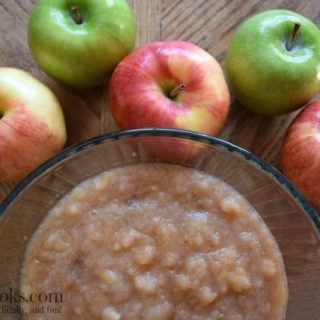 Crockpot Cinnamon Applesauce is the perfect apple recipe for fall. aileencooks.com