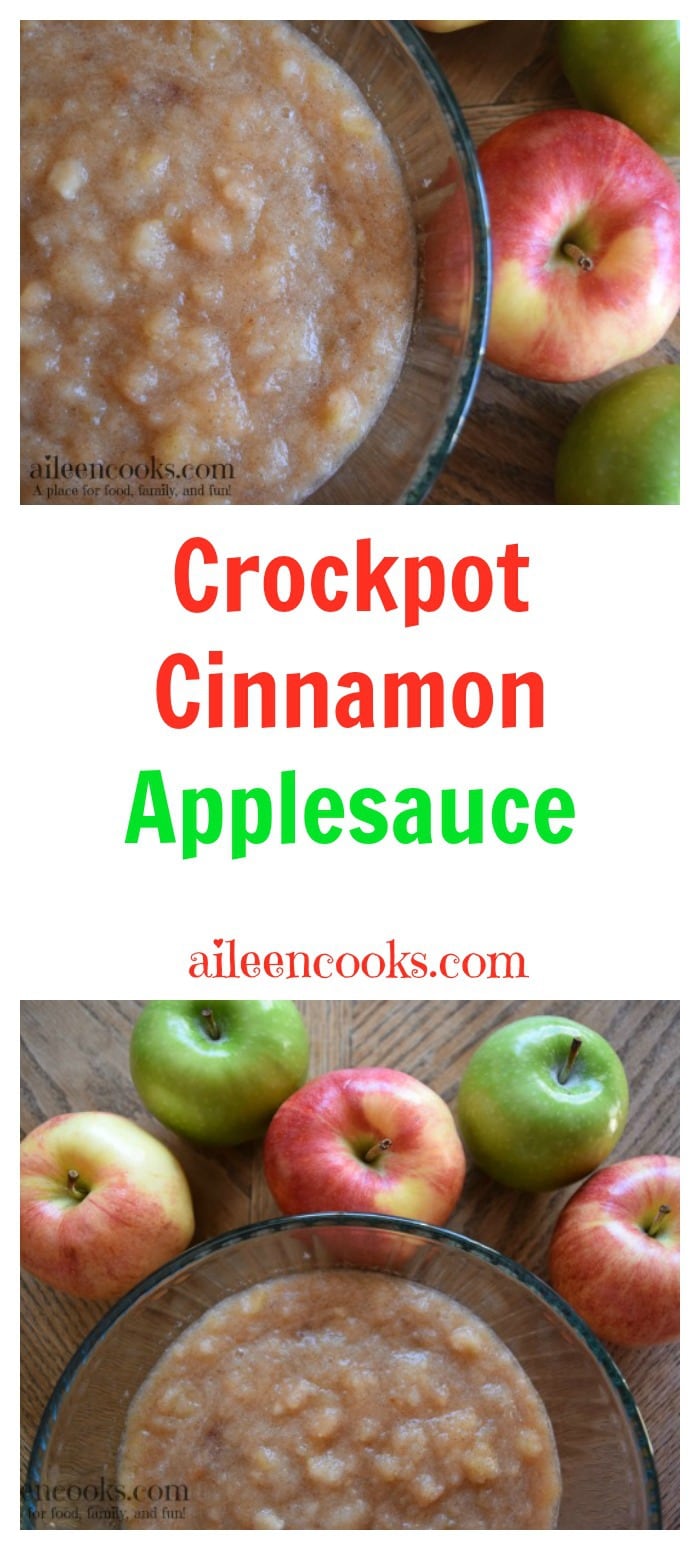 Crockpot Cinnamon Applesauce Aileen Cooks