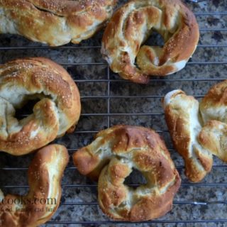 Cooking With Kids: Soft Pretzels. Get your kids in the kitchen with this fun recipe for soft pretzels. This recipe makes traditional salted soft pretzels and cinnamon sugar soft pretzels. Recipe from aileencooks.com.