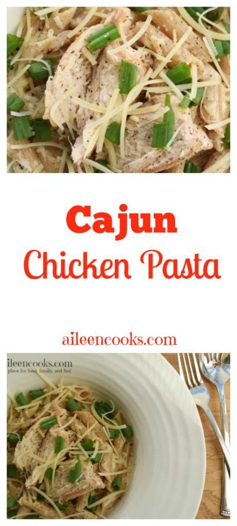 Copycat Cajun Chicken Pasta recipe is an easy 30 minute meal. Kid friendly and filling. Anyone who loves pasta will love this fillig pasta recipe. Recipe from aileencooks.com