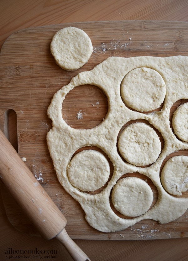 fast and easy biscuits made from scratch make the perfect addition to your thanksgiving or christmas dinner. They also make an amazing topper on soups and stews. Recipe from aileencooks.com.