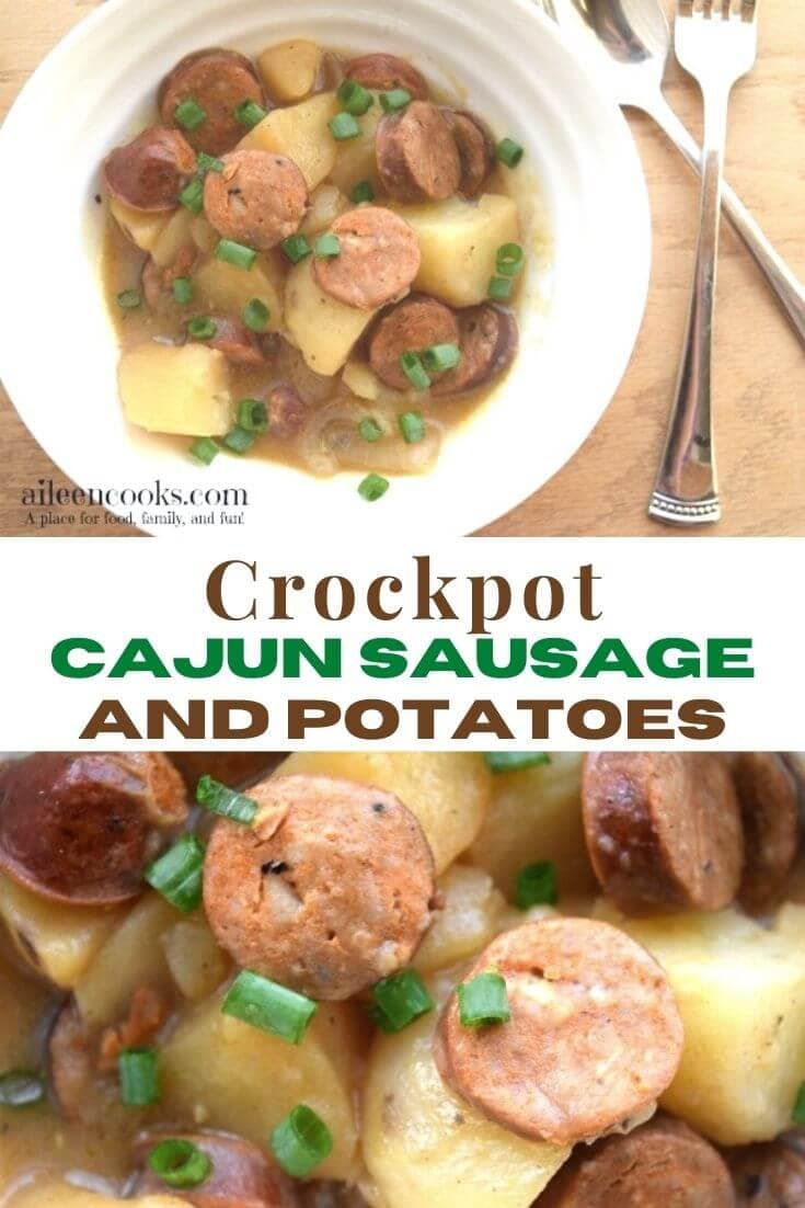 Crockpot Cajun Sausage and Potatoes - Aileen Cooks