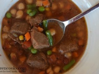 Pressure Cooker Vegetable Beef Soup