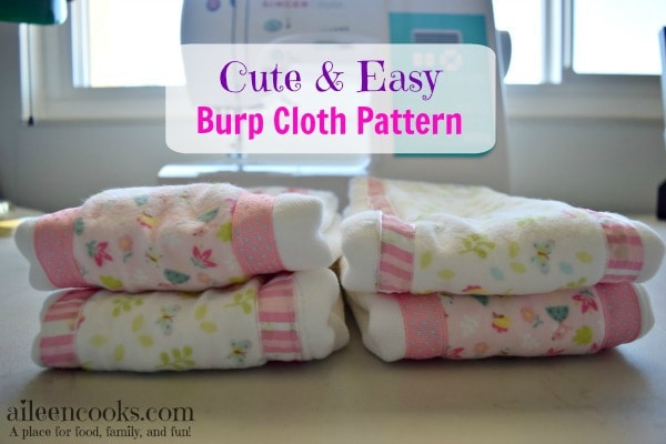 easy homemade burp cloths