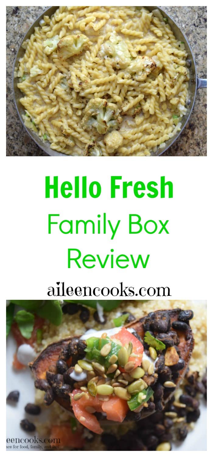 My honest review of the Hello Fresh family box, including what my kids thought of the meals! Article from aileencooks.com. #ad