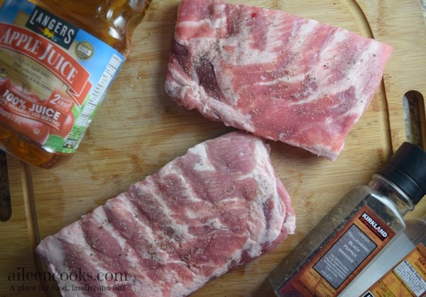 Make tender and flavorful instant apple barbeque ribs in under an hour with this 5 ingredient recipe. Pressure Cooker Apple BBQ Ribs recipe from aileencooks.com.