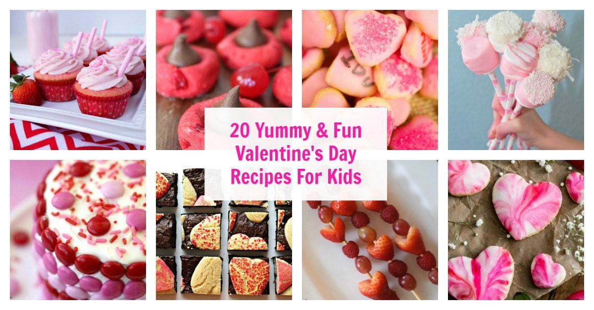 20 Yummy and Fun Valentine's Day Recipes to Make With Kids. Cooking With Kids Recipe Roundup from aileencooks.com.