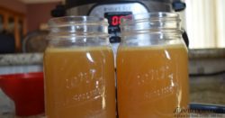 Make healthy and homemade chicken broth in under an hour with the instant pot! Recipe for Instant Pot Chicken Stock from aileencooks.com.