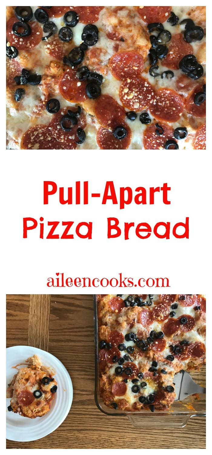 Pull Apart Pepperoni Pizza Bread with homemade biscuit dough. Make this fun and kid-friendly recipe tonight! Recipe from aileencooks.com. Pizza Recipes. Real Food Recipes. 