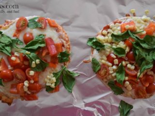 Colorful Pita Pizzas