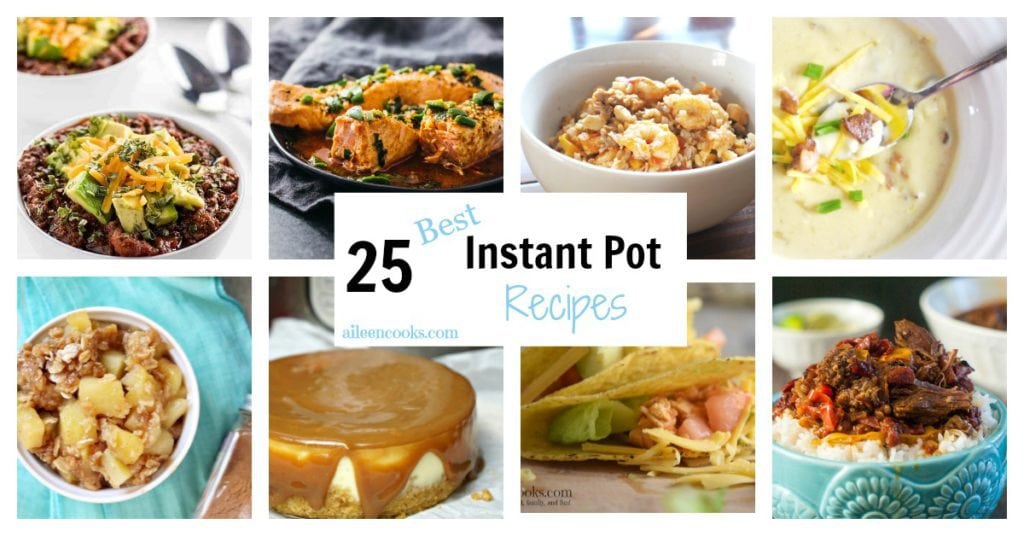25 Instant Pot Recipes you need to try. The best soups, stews, desserts, and pasta pressure cooker recipes; all in one place!
