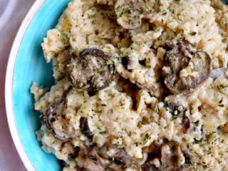 Instant Pot Risotto with Mushroom and Parmesan