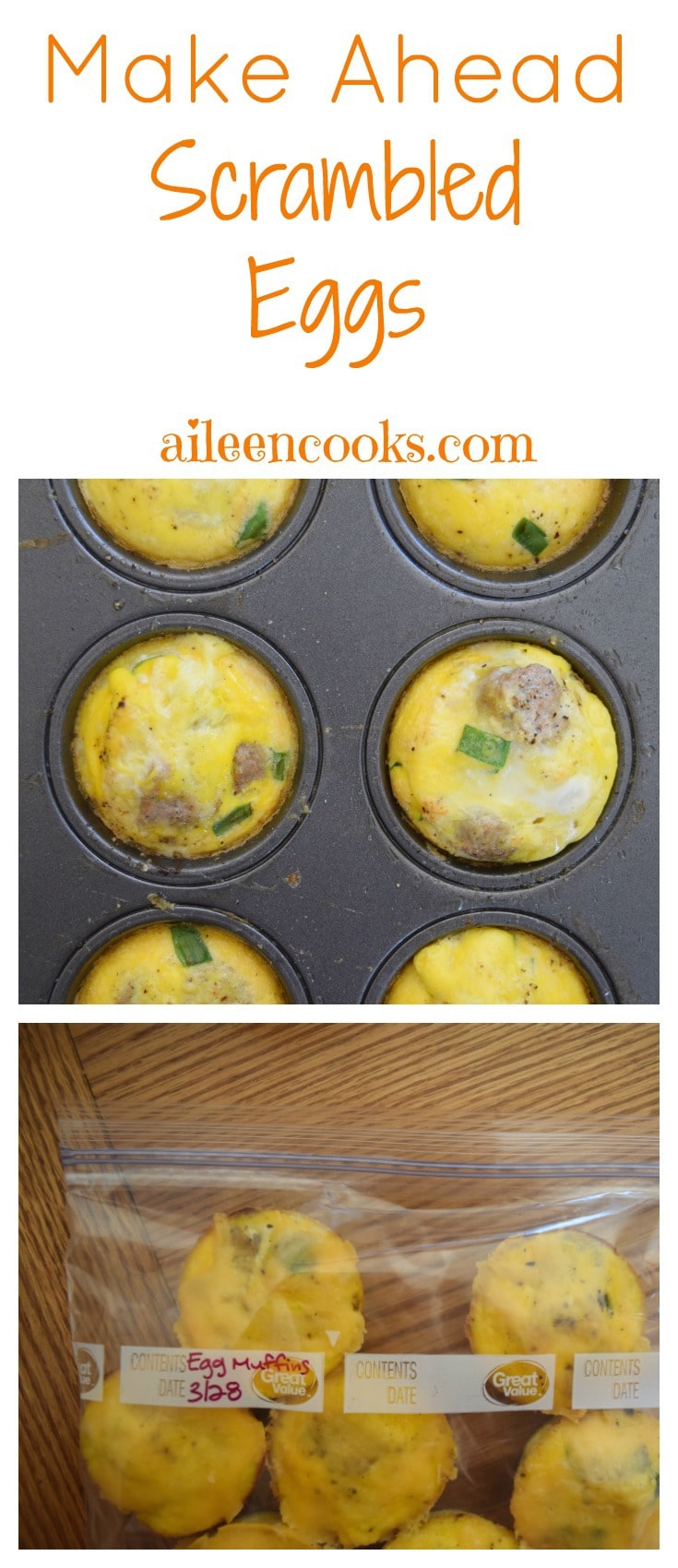 Make Ahead Scrambled Eggs for the Freezer - Aileen Cooks