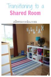 Transitioning to a shared room can be daunting. Make the move to shared bedrooms easier with these tips from a mom of three!