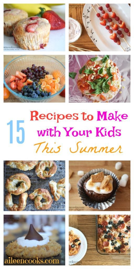 15 Recipes to get Kids Cooking this Summer. Get your kids in the kitchen with these fun and delicious recipes you can make together!