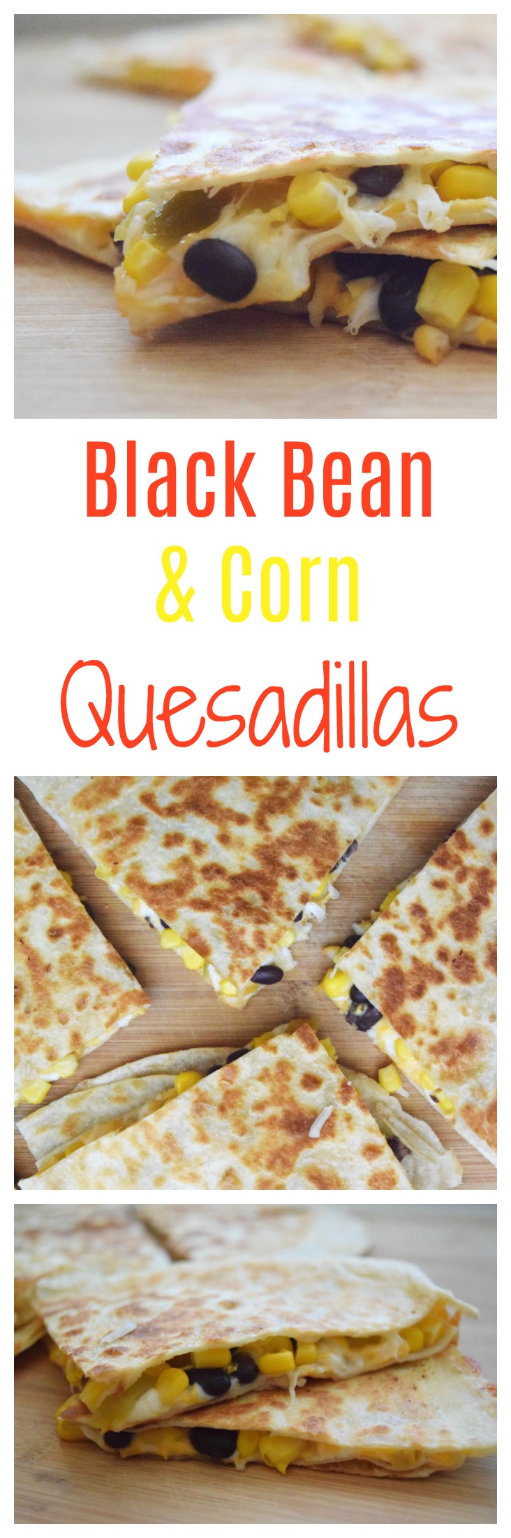 These black bean and corn quesadillas are full of flavor. They are perfect for an easy kid-friendly meal and work for Meatless Monday, too!