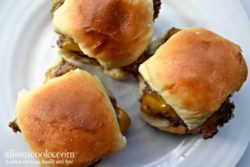 Skip the grill with these easy cheeseburger sliders. They are flavorful and comforting. The best news? They will be ready in 30 minutes!