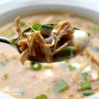 Instant Pot White Chicken Chili cooks in just 30 minutes in the instant pot electric pressure cooker. Tastes great and feeds a crowd!