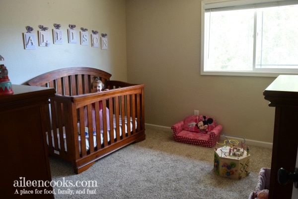 Small space nursery room reveal. Lavender and Pink nursery. Girls room reveal. 
