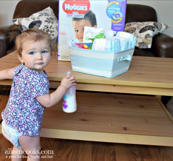 Make your own car diaper changing station. It's a great way to be prepared in the car!