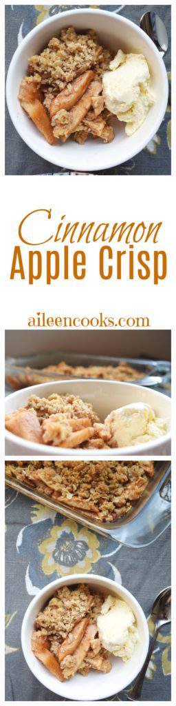 Make this Cinnamon Apple Crisp and celebrate fall's favorite fruit!